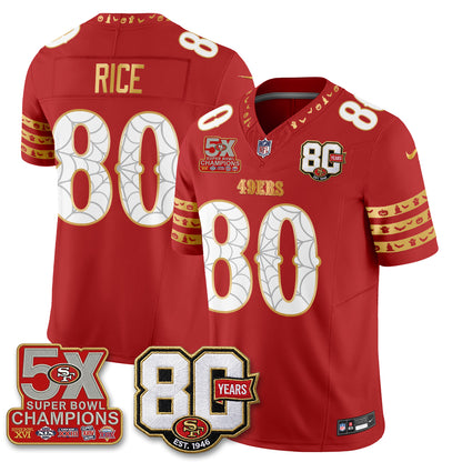 San Francisco 49ers Spooky Edition Vapor Jersey - Stitched