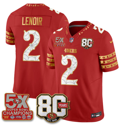 San Francisco 49ers Spooky Edition Vapor Jersey - Stitched