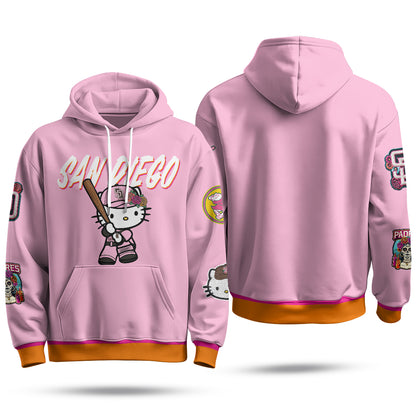 San Diego Padres x Meow KT Hoodie - Stitched