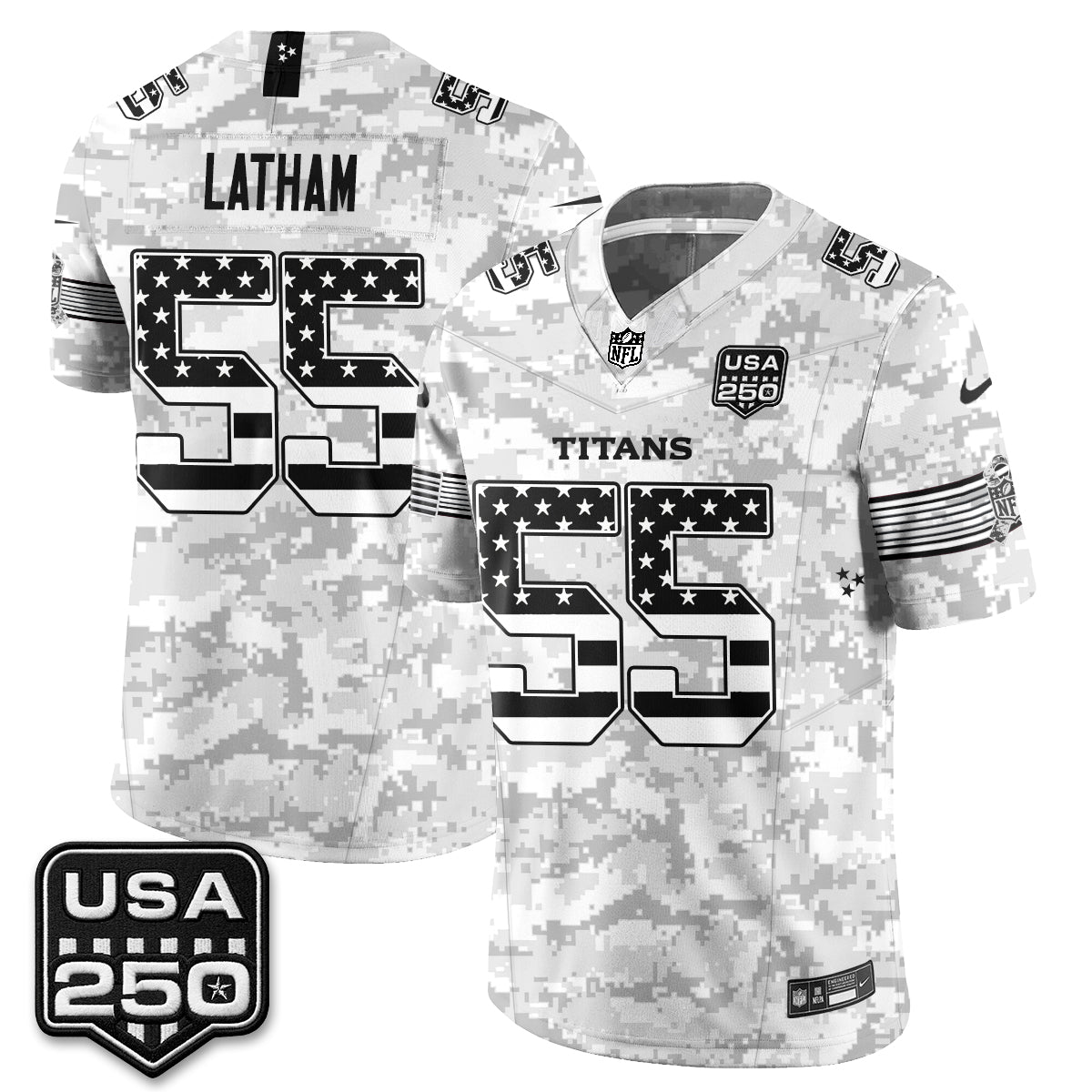 Tennessee Titans 2026 Salute to Service Edition Vapor Jersey - Stitched