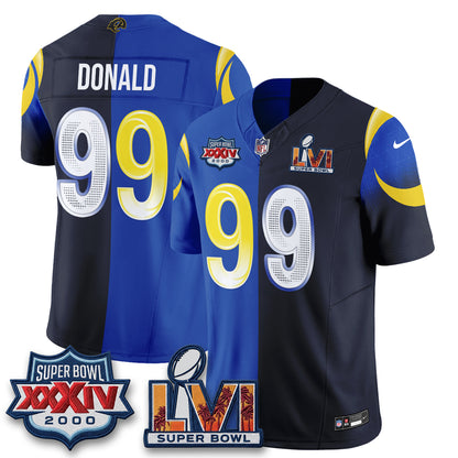 Los Angeles Rams Rivalries Split Vapor Jersey - Stitched
