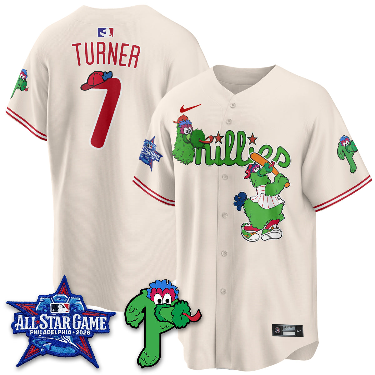 Philadelphia Phillies Phanatic Vapor Limited Jersey - Stitched