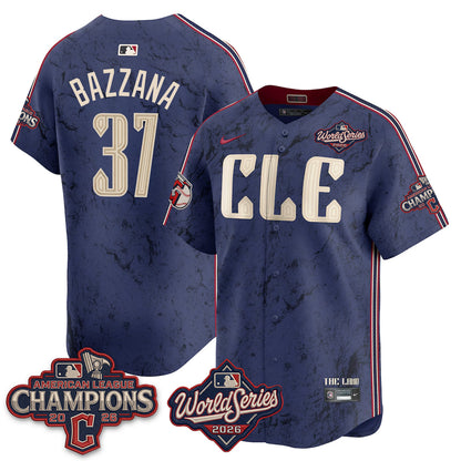 CLE 2026 AL Champions Vapor Jersey - Stitched