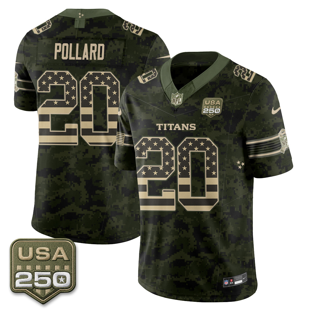 Tennessee Titans 2026 Salute to Service Edition Vapor Jersey - Stitched