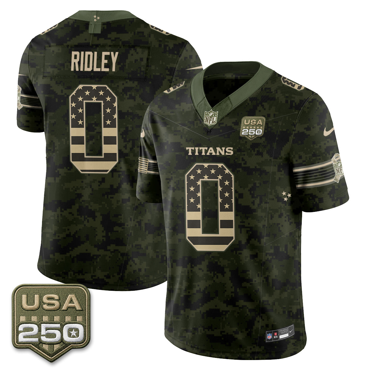 Tennessee Titans 2026 Salute to Service Edition Vapor Jersey - Stitched