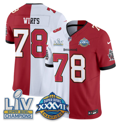 Tampa Bay Buccaneers S.Bowl Split Edition Vapor Jersey - Stitched