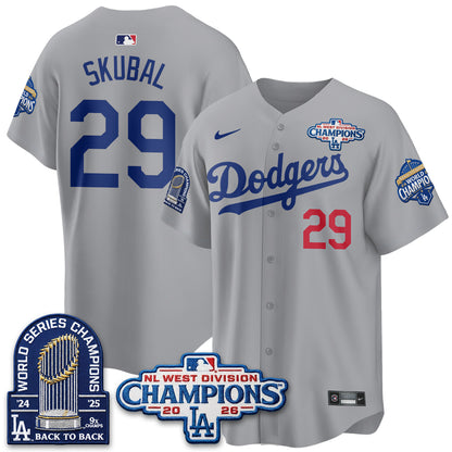 LAD 2026 NL West Champs Vapor Jersey- Stitched
