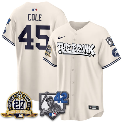 NYY The Bronx 2026 Jackie Robinson Day Vapor Limited Jersey - All Stitched