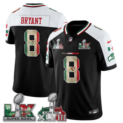 Seattle Seahawks Mexico Edition Vapor Jersey V1- Stitch