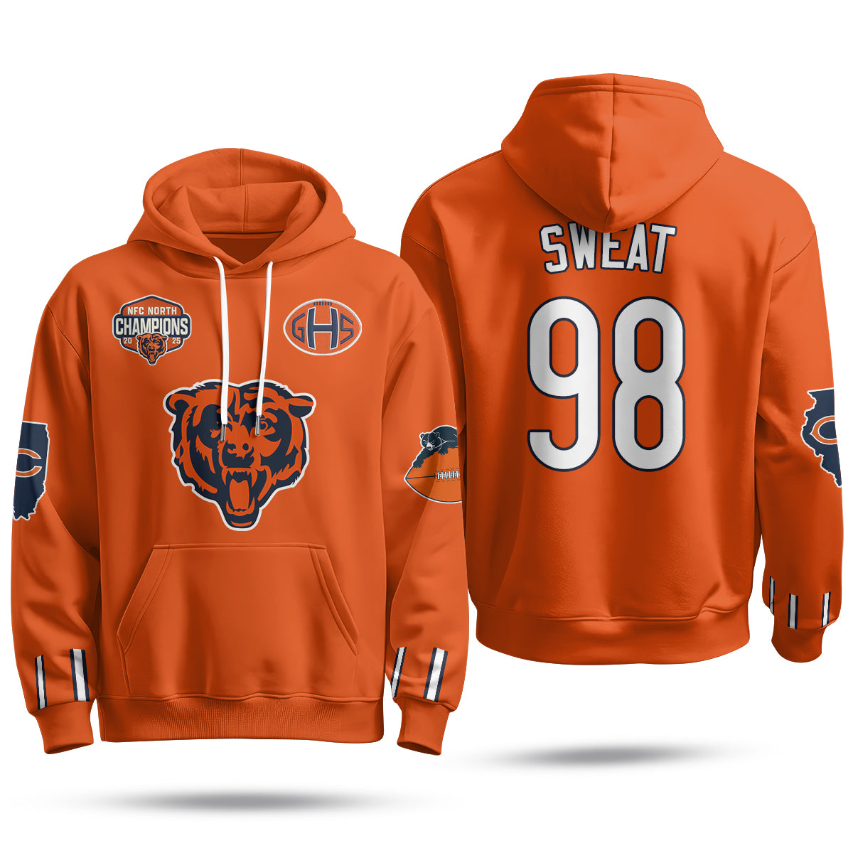 Chicago Bears 2026 Rivalries Hoodie - Stitched