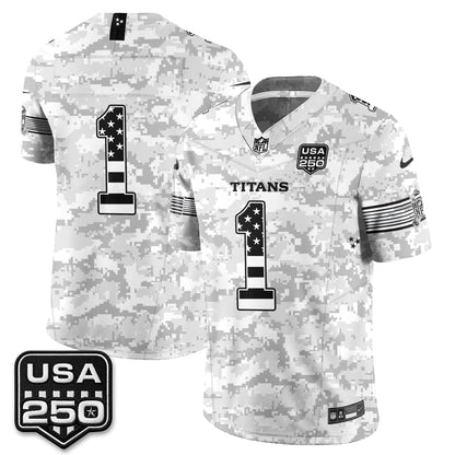 Tennessee Titans 2026 Salute to Service Edition Vapor Jersey - Stitched
