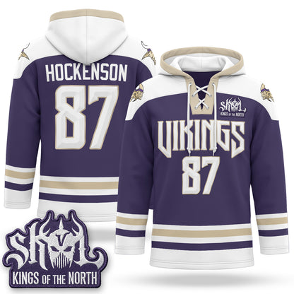 Minnesota Vikings 2026 Rivalries Fleece-Lined Hockey Hoodie - Stitched