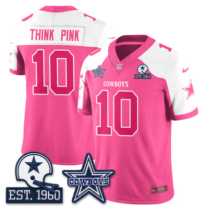 DAL Breast Cancer Awareness Edition Vapor Jersey - Stitched