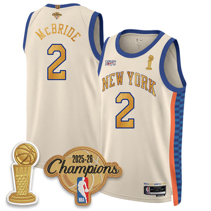 New York Knicks Champions Night Vapor Jersey - Stitched