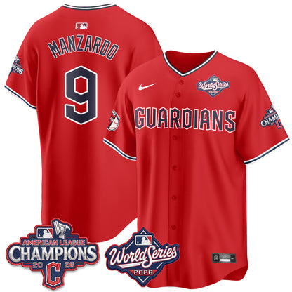 CLE 2026 AL Champions Vapor Jersey - Stitched