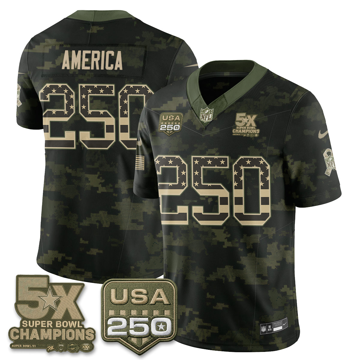 Dallas Cowboys 2026 Salute to Service Edition Vapor Jersey V2- Stitched