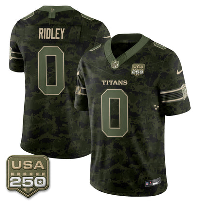 Tennessee Titans 2026 Salute to Service Edition Vapor Jersey - Stitched