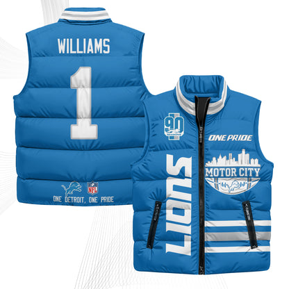 DET Motor City Puffer Vest - Printed