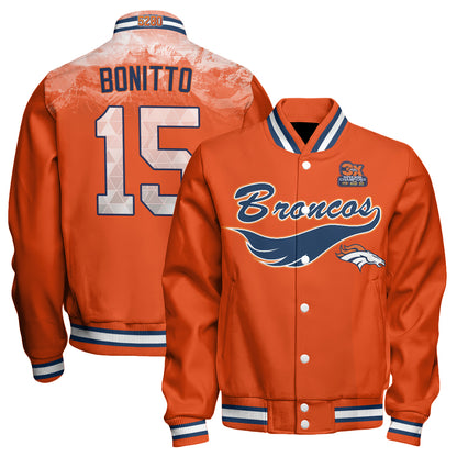 Denver Broncos Fangear Edition Baseball Jacket - Printed