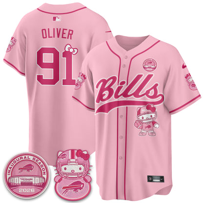 BUF x Meow  Vapor Baseball Jersey - Stitched