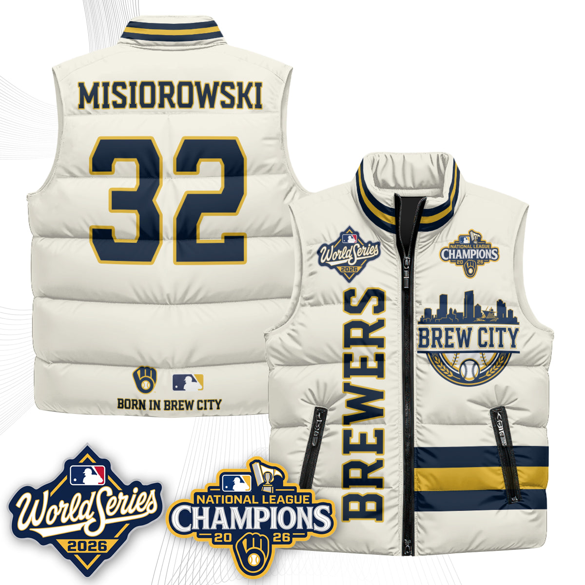 MIL 2026 NL Champions Puffer Vest - Printed