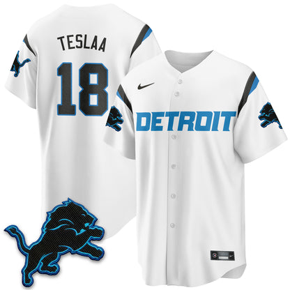 Detroit Lions 2026 Rivalries Baseball Vapor Jersey - Stitched