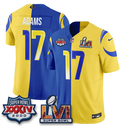 Los Angeles Rams Rivalries Split Vapor Jersey - Stitched
