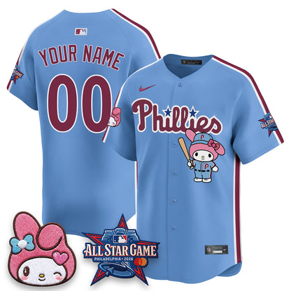 Philadelphia Phillies x Pink Sanrio Friends Edition Vapor Custom Jersey - Stitched
