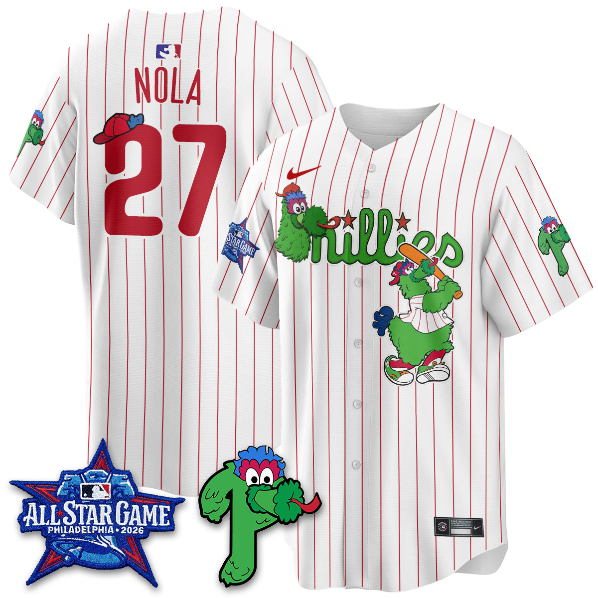 Philadelphia Phillies Phanatic Vapor Limited Jersey - Stitched