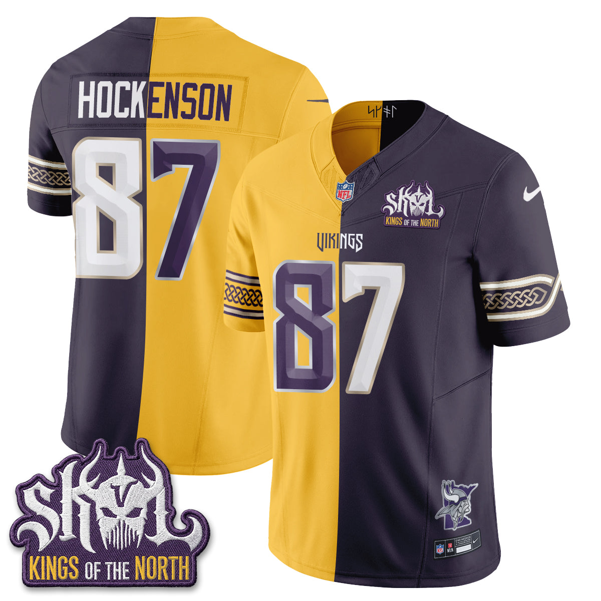 Minnesota Vikings 2026 Rivalries Split V2 Vapor Jersey - Stitched
