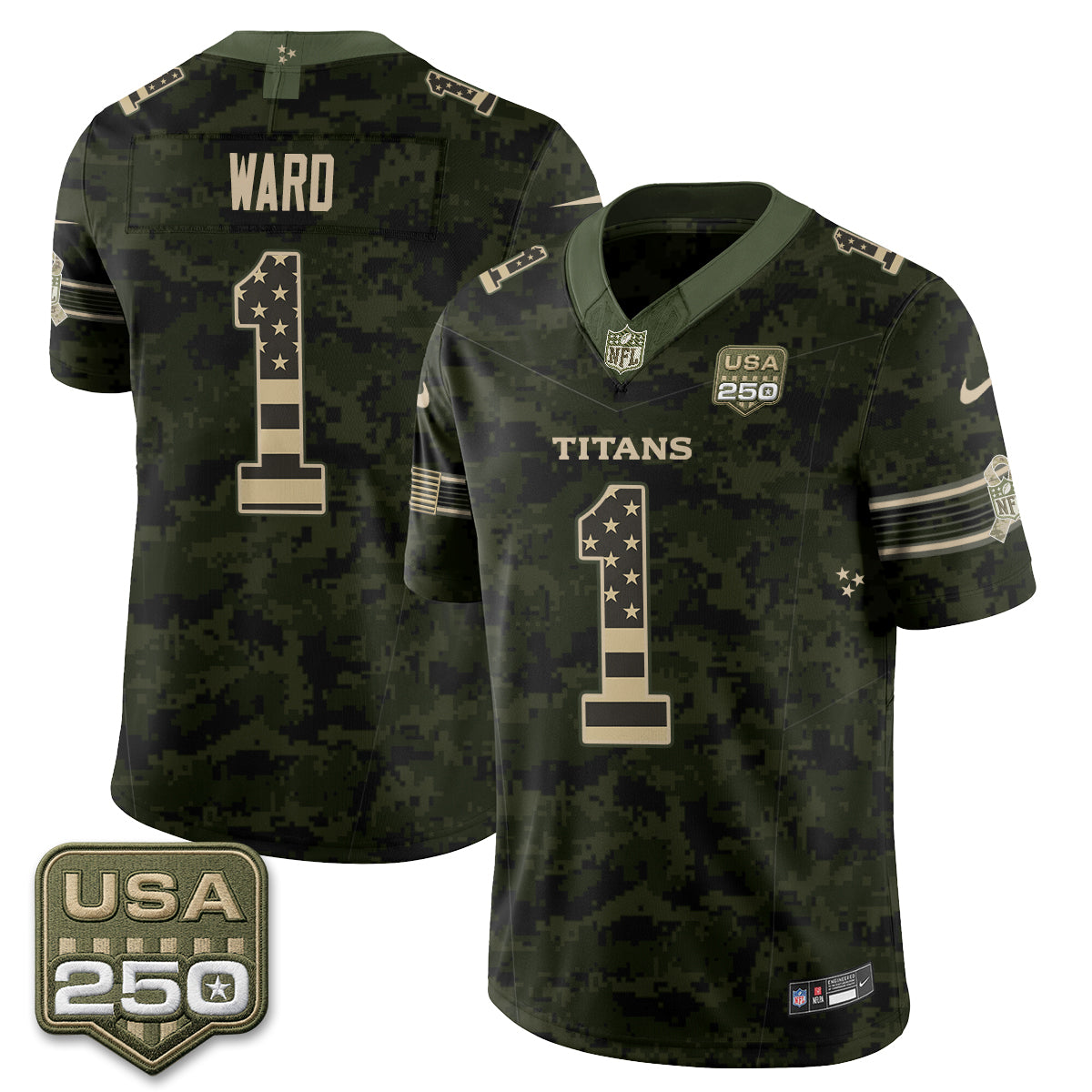 Tennessee Titans 2026 Salute to Service Edition Vapor Jersey - Stitched