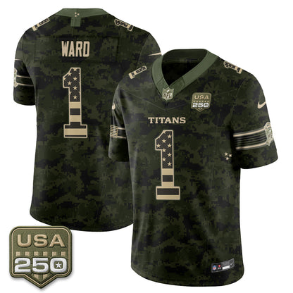 Tennessee Titans 2026 Salute to Service Edition Vapor Jersey - Stitched