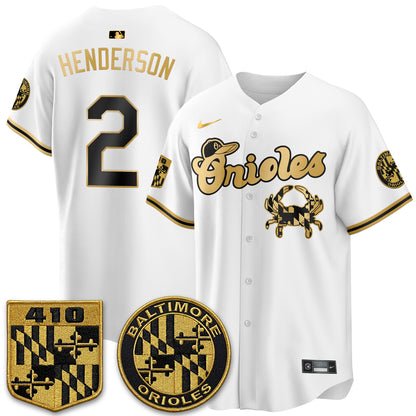 Baltimore Orioles Maryland Flag Vapor Limited Jersey - Stitched
