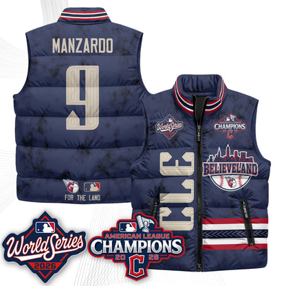 CLE 2026 AL Champions Puffer Vest - Printed