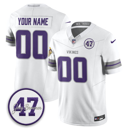 MIN Joey Browner Thank You For Memories - 1960 – 2026 Football Vapor Limited Custom Jersey - All Stitched