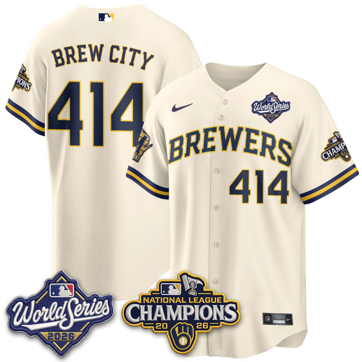MIL 2026 NL Champions Vapor Jersey - Stitched