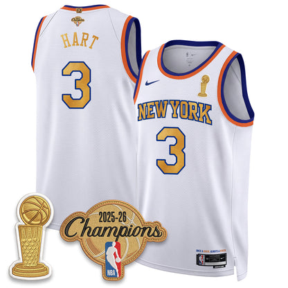 New York Knicks Champions Night Vapor Jersey - Stitched
