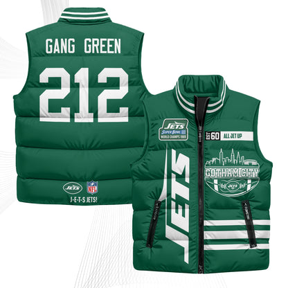 NYJ Gotham City Puffer Vest - Printed