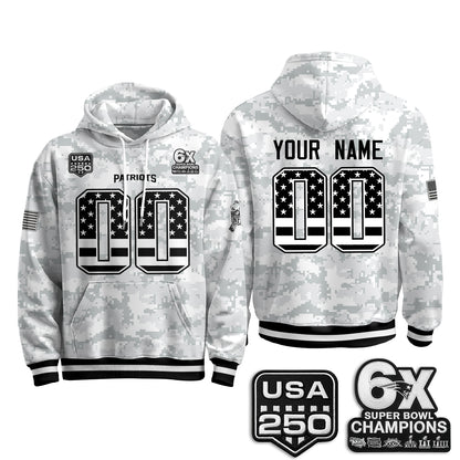 NE 2026 Salute To Service Edition Pullover Custom Hoodie - Printed