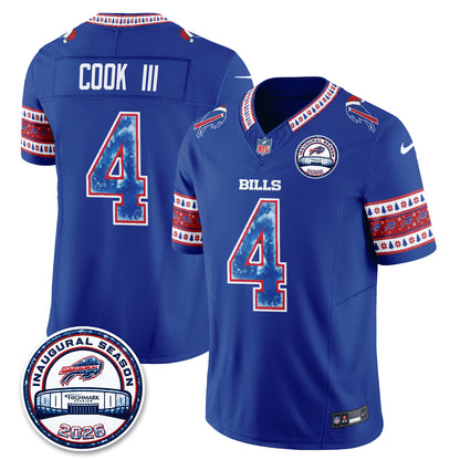 Buffalo Bills Xmas Edition Vapor Jersey - Stitched