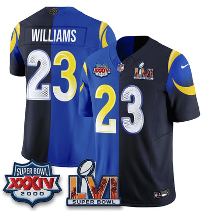 Los Angeles Rams Rivalries Split Vapor Jersey - Stitched