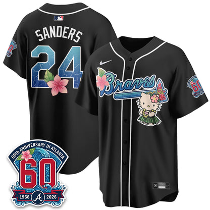 Atlanta Braves x Meow Aloha Spirit Vapor Jersey - Stitched