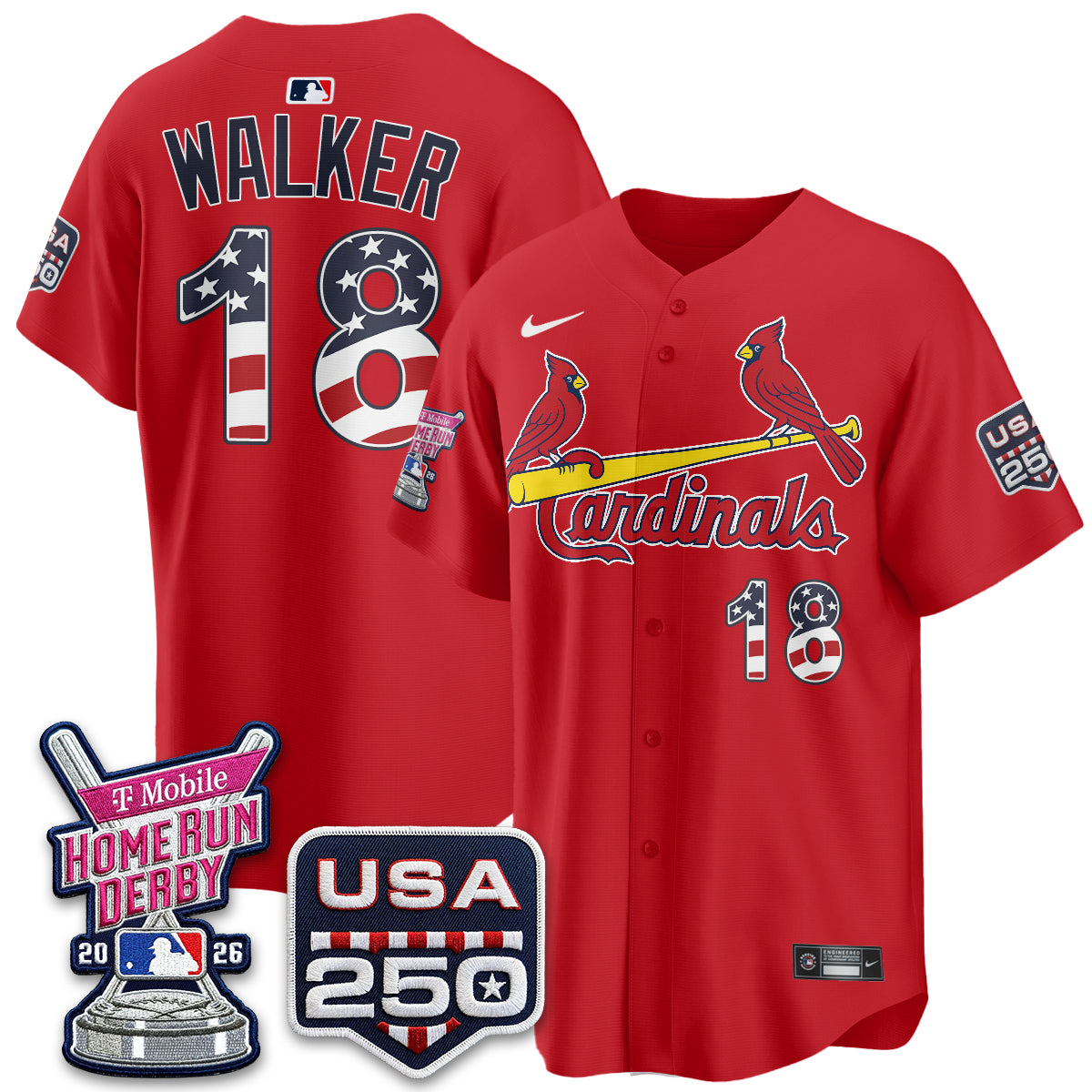 St. Louis Cardinals 2026 Home Run Derby Champion Jersey - All Stitched