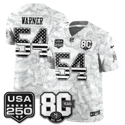 San Francisco 49ers 2026 Salute to Service Edition Vapor Jersey - Stitched