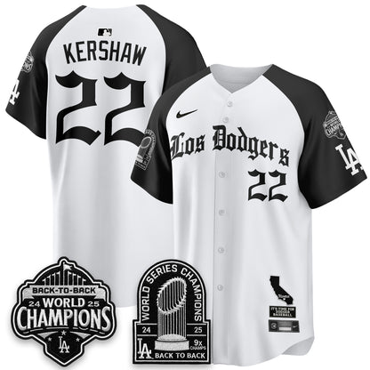 LAD World Series Champions Vapor Premier Limited Gothic Edition Jersey - All Stitched