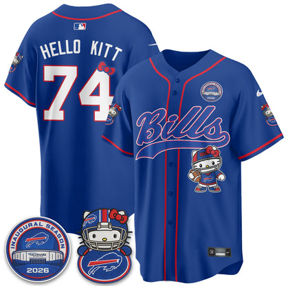 BUF x Meow  Vapor Baseball Jersey - Stitched