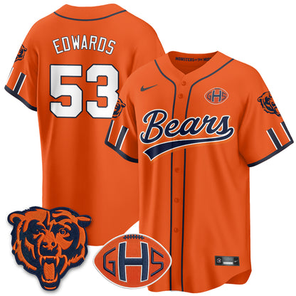 Chicago Bears 2026 Rivalries Baseball Vapor Jersey - Stitched
