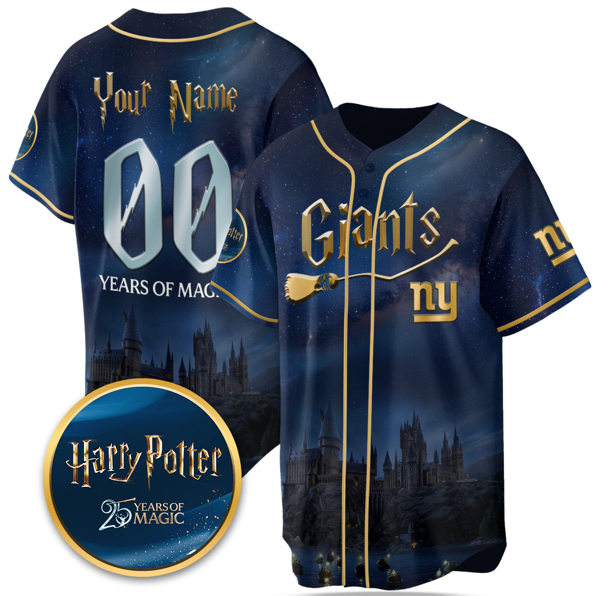 Football Team x HP 25 Years of Magic Limited Custom Edition Jersey - Printed