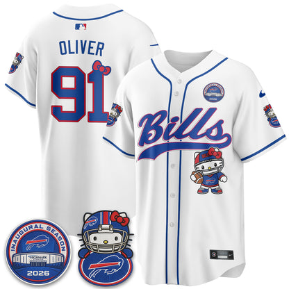 BUF x Meow  Vapor Baseball Jersey - Stitched