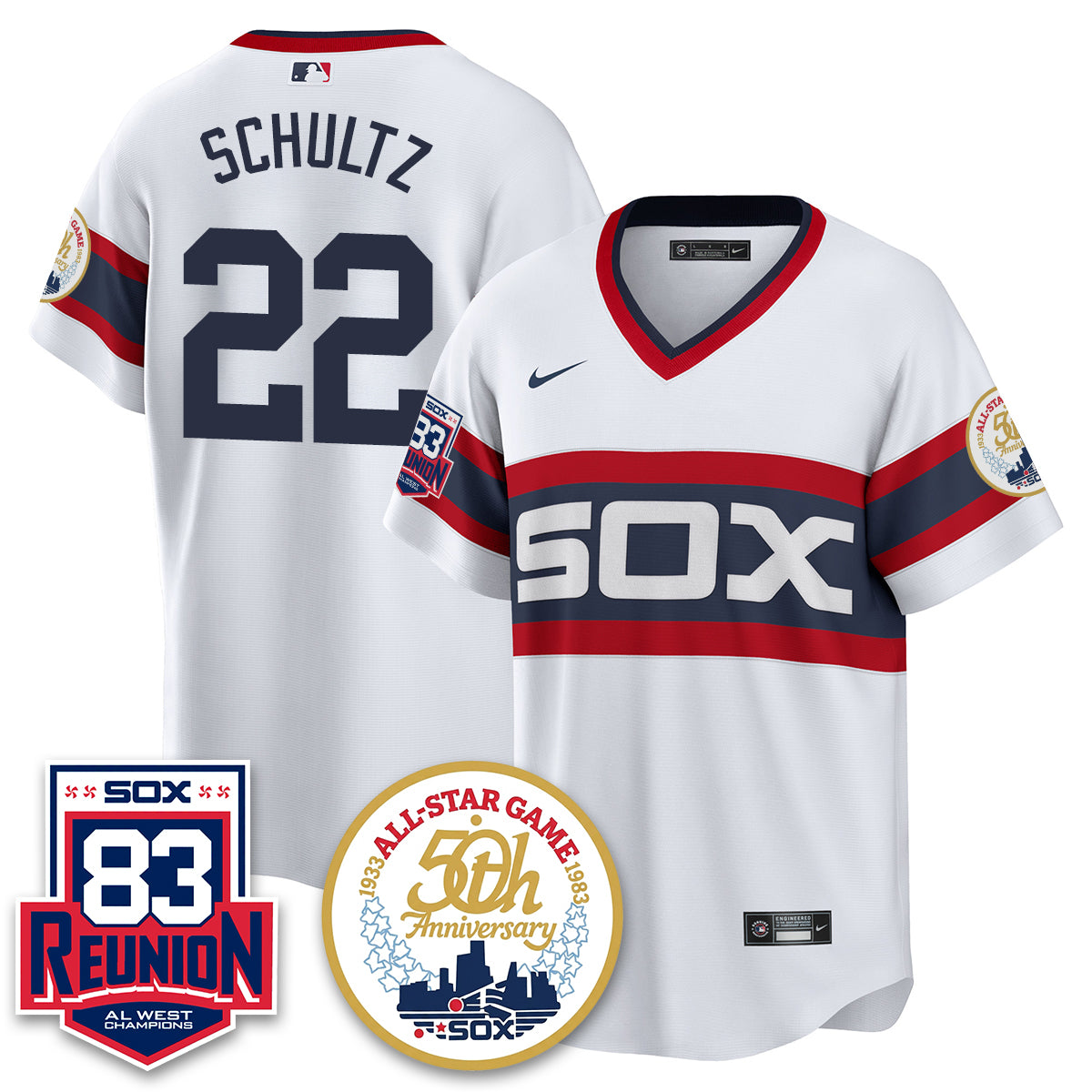 Chicago White Sox Reunion All West Champions Vapor Jersey - Stitched